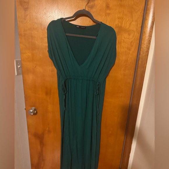Green Zara Dress Medium - Picture 2 of 5